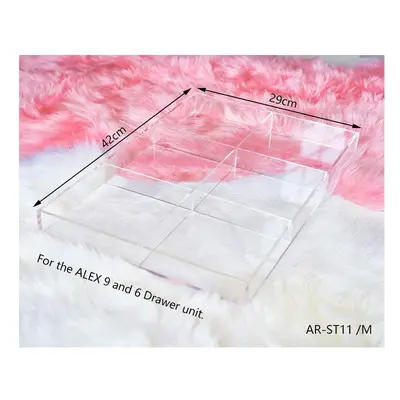 (AR-ST11 - 42cm) ANON DIY Drawer Divider Set For ALEX And Drawers,Acrylic Customizable in-Drawer