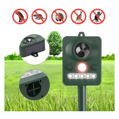 Solar Ultrasonic Garden Bird Repellent Animal Bird Cat Pest Dog