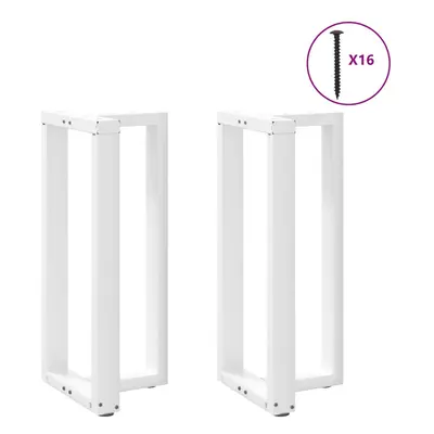 (white, x x (90-91) cm) vidaXL Dining Table Legs T-ShapedÃÂ Desk Legs Metal Furniture Legs pcs 