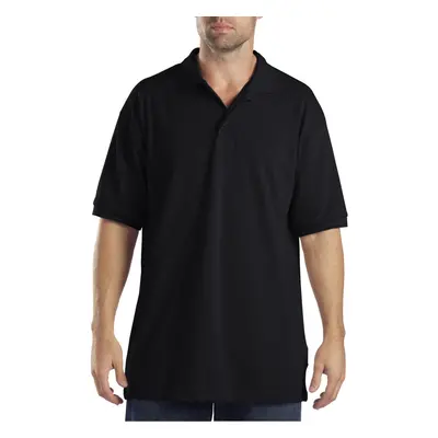 Dickies Men's Short Sleeve Pique Polo Black X-Large