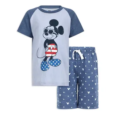 Disney Mickey Mouse Boys Short Sleeve T-Shirt and Shorts Set for Littl