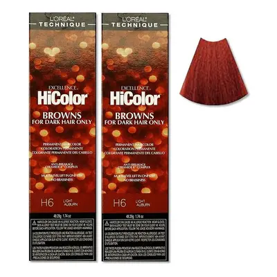 (H6 - (2pks)) L'Oreal HiColor H6 Light Auburn