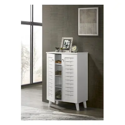 Modern Shoe Storage Cabinet Doors Footwear Stand Rack Unit Cupboard