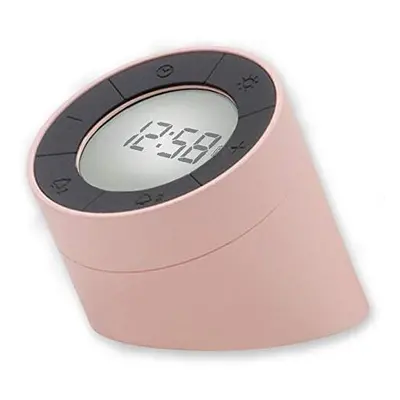 Acctim Jowie Pink Alarm Clock with Light & Dual Alarms