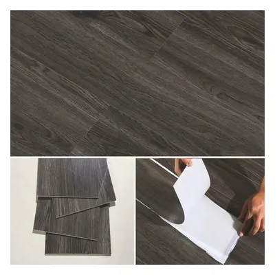 (M10 Dark Oak) 5mÂ² Self Adhesive Wood Effect PVC Floor Tiles