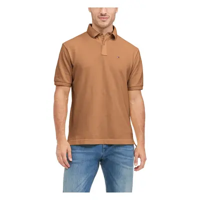 Tommy Hilfiger mens Short Sleeve in classic Fit Polo Shirt canteloupe