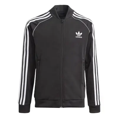 adidas Originals unisex-youth SST Track Top Black/White X-Large