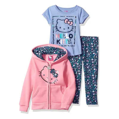 Hello Kitty Big Girls' Piece Hooded Legging Set Pink/Blue