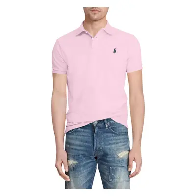 Polo Ralph Lauren classic Fit Mesh Polo Shirt carmel Pink Large