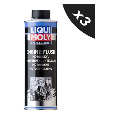 Liqui Moly Pro-Line Professional Engine Flush Petrol & Diesel Cleaner 3x500ml