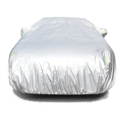 (M) Universal For Sedan Car Cover Indoor Outdoor Sun UV Snow Dust Resistant Protection