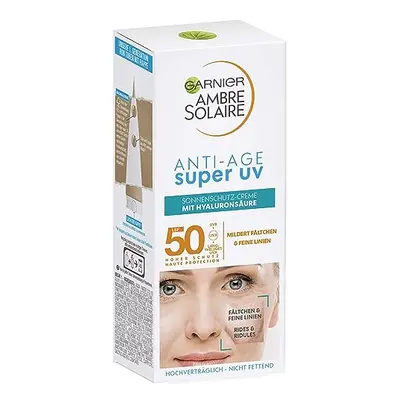 Anti-Ageing Sun Cream with SPF 50, Sun Protection with Hyaluronic and Vitamin B for Wrinkles and