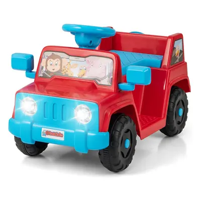 Toddlers 6V Ride on Car Kids Riding Toy Battery Powered Jeep Car-Red