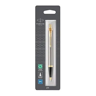 Parker IM Ballpoint Pen | Brushed Metal | Medium Point Black Ink Refill