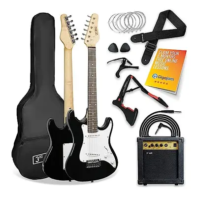 3rd Avenue XF 3/4 Size Electric Guitar Ultimate Kit with 10W Amp, Cable, Stand, Gig Bag, Strap, 