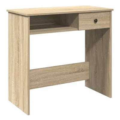 (sonoma oak) vidaXL Desk White 80x40x75 cm Engineered Wood office desk study desk