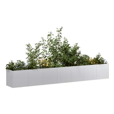 vidaXL Planter 280x40x40 cm Galvanised Steel