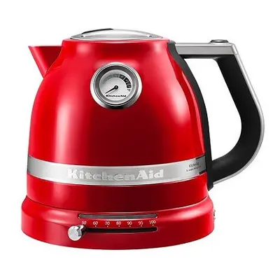 KitchenAid 1.5L 2.4KW Artisan Empire Red Kettle with Temperature Gauge