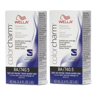 (2Pk 8A Light Ash Blonde ) Wella Color Charm Permanent Liquid Color | Wella Permanent Hair Dye