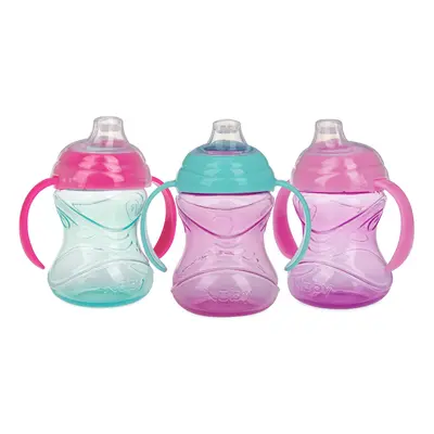 Nuby Piece No-Spill Grip N Sip Cup with Silicone Soft Flex Spout