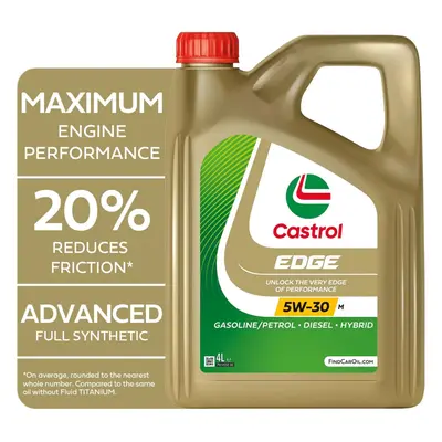 Castrol EDGE 5W-30 Engine Oil 4L, White