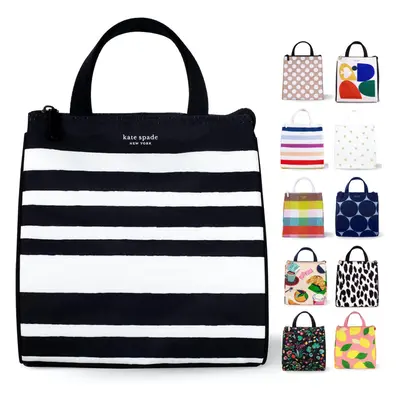 Kate Spade New York Cute Lunch Bag for Women Large Capacity Lunch Tote Adult Lunch Box with Silv