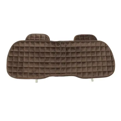 (Brown) Universal Square Wistiti Sponge Rear Back Row Car Seat Cover Protector Mat Auto Chair Cu