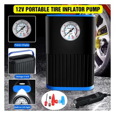 (Pointer Display) 12V 150PSI Digital Tire Inflator Electric Car Air Pump Compressor Portable wit