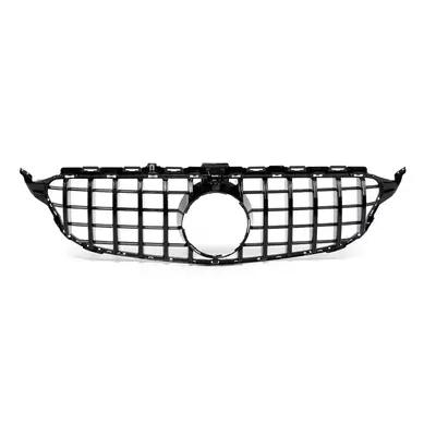 GTR Style Front Grille with Camera Hole For Mercedes Benz C class W205 C200 C250 C300 C350