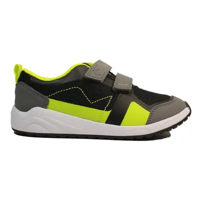 Aeon Dash Kids | Grey Combination | Childrens Double Rip Tape Trainers