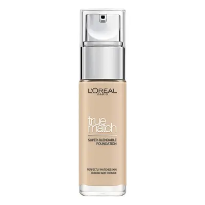 L'Oreal Paris True Match Liquid Foundation, Skincare Infused with Hyaluronic Acid, SPF 17, Avail