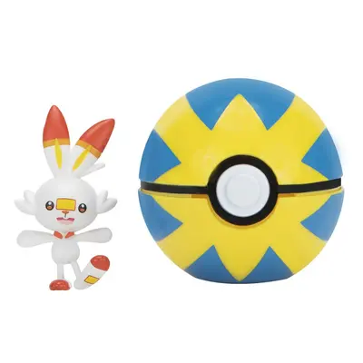 Pokemon Clip N Go Scorbunny with Quick Ball Battle Ready Action Figure