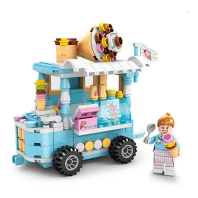 (Ice cream) Building Block City Street View Model Kid Toy Gift