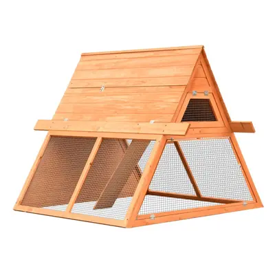 vidaXL Solid Pine & Fir Wood Rabbit Hutch 152x128x108cm Cage Enclosure Habitat