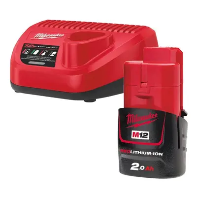 Milwaukee M12NRG-201 12v M12 2.0AH Battery & Charger Pack