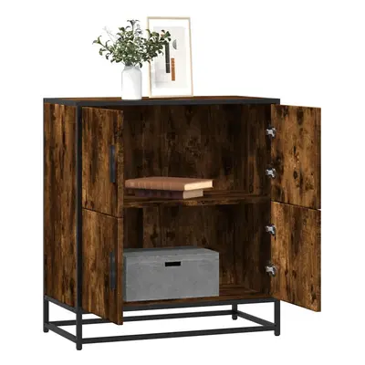 vidaXL Sideboard Smoked Oak 68x35x76 cm Engineered Wood storage cabinet