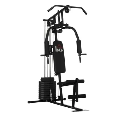 HOMCOM Multifunction Home Gym Machine with 45kg Weights for Full Body Workout