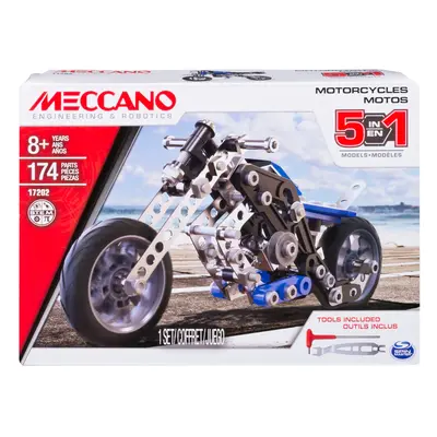 Meccano Erector in Model Building Set - Motorcycles Pieces for Ages and up STEM Construction Edu