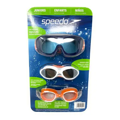 Speedo Junior Swim Goggles 3Pack MultiColor Shape Variety Pack