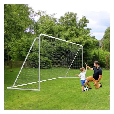 Soccer Goal 12' X 6' Football Goals with Net Straps Ball Training Set