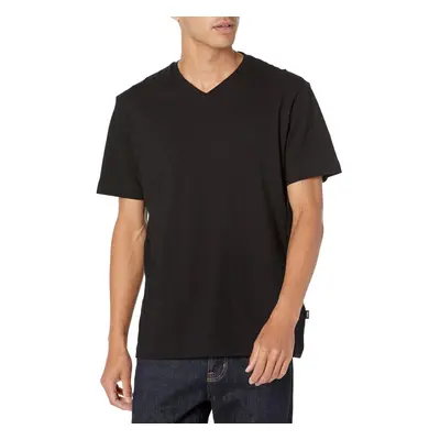 BOSS Men's Tilson Short Sleeve V-Neck T-Shirt Black Large