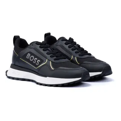 (Black, (Adults')) Boss Jonah Runn Men's Black/Gold Trainers