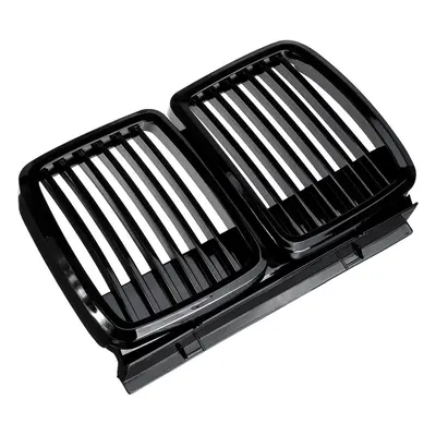 Glossy Black Front Kidney Grill Car Grille Metal Grid For BMW Series