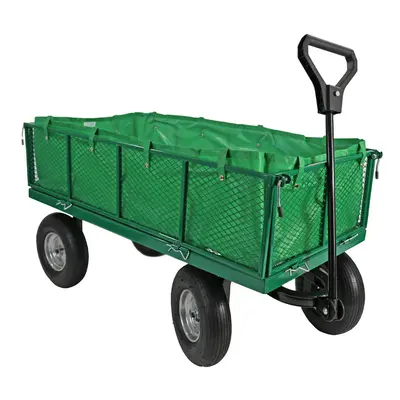 Heavy Duty Garden Cart Hand Truck Wagon 500kgs Folding Sides