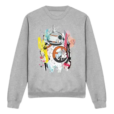 (XL, Sport Heather) Star Wars Unisex Adult BB-8 Abstract Sweatshirt