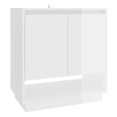 (high gloss white) vidaXL Sideboard Chipboard Home Bedroom Side Cabinet Furniture Multi Colours