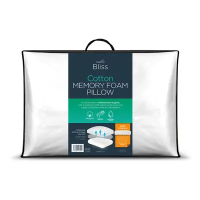 (Cotton Touch) Snuggledown Bliss Extra Deep Bamboo Pillow UK Made