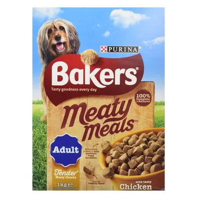 Bakers Complete Dog Food Meaty Meals Tasty Chicken, kg