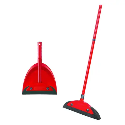 Vileda 158736Â Super Classic Broom with Triangular Handle and Super Duster Classic Sweeping Set 