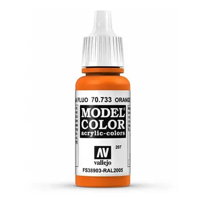 Val733 - Av Vallejo Model Color 17ml - Fluorescent Orange